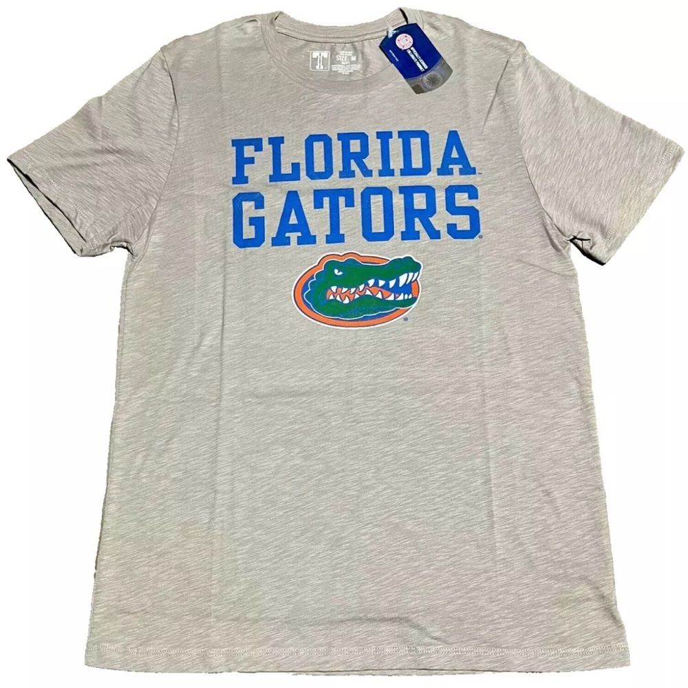 The University - Florida Gators Logo Gray Short Sleeve T-Shirt NWT Men's Size M